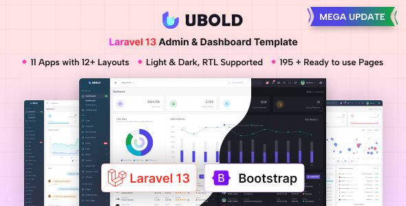 UBold - Laravel 13 Admin & Dashboard Template
