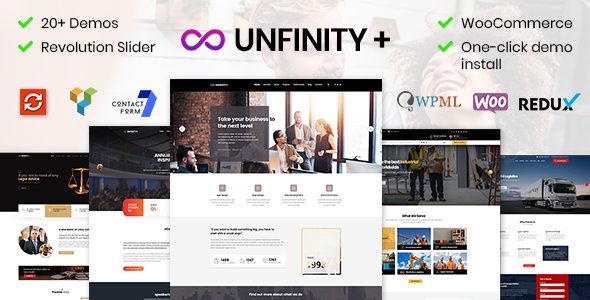 Unfinity - One Page WordPress Theme