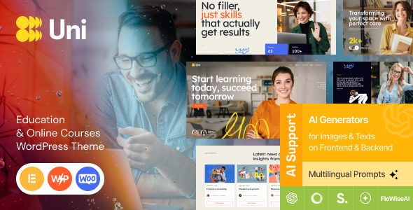 Uni - College, School & Online Courses WordPress Theme