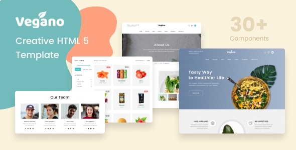 Vegano - Organic Food Store HTML Template