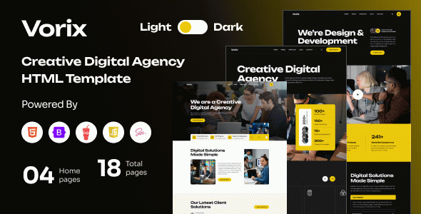 Vorix - Creative Digital Agency HTML Template