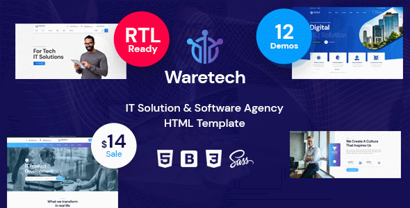 Waretech - IT Solutions & Technology HTML5 Template