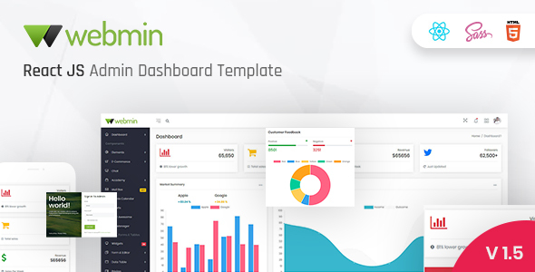 Webmin - React JS Admin Dashboard Template