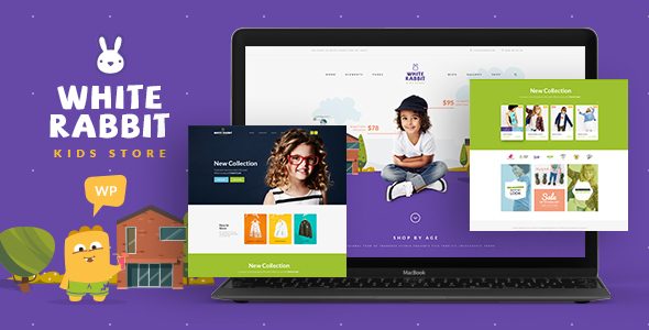 White Rabbit - Kids Toys & Children Clothing Store WordPress Theme