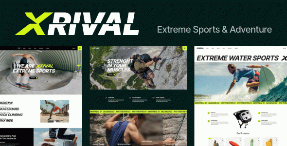 Xrival - Extreme Sports and Adventure WordPress Theme