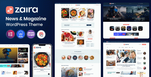 Zaira - Newspaper & Magazine WordPress Theme