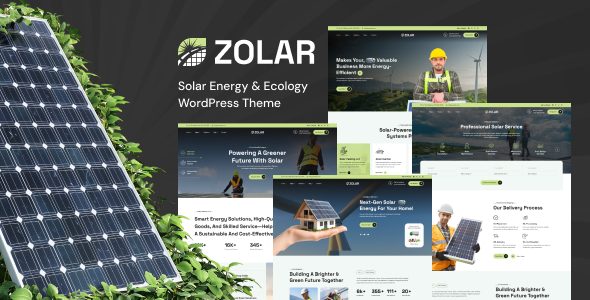 Zolar - Solar Energy WordPress Theme