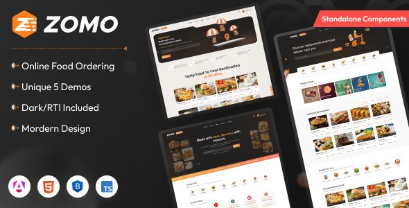 Zomo - Online Organic Food Delivery Angular Template